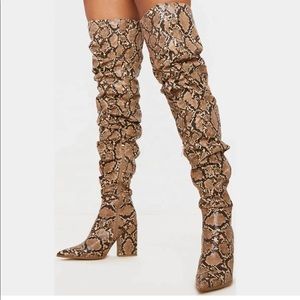 PLT Snake over the knee boots